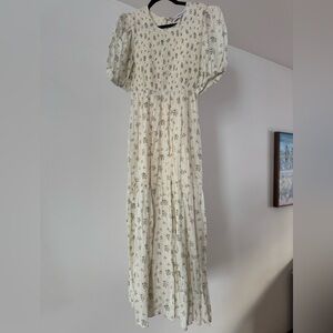 En Saison NWOT Floral Cream Maxi Dress